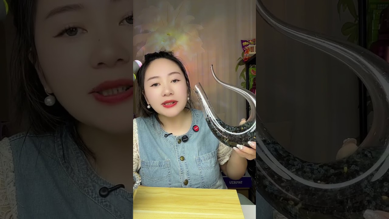She Ate THIS From a Glass Horn?! 😳🔥 ASMR Eating Show
