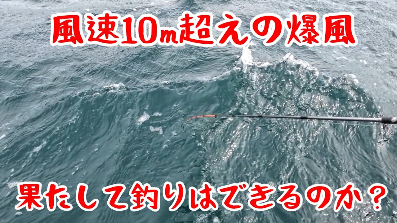 【筏釣り 海香】風速10m超え！果たして釣りはできるのか？