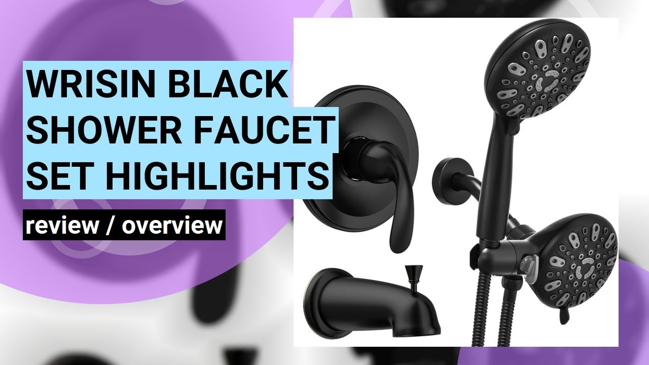WRISIN Black Shower Faucet Set Review: Is It Worth the Upgrade?