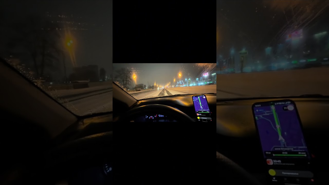 Кар коп , жолдор тайгак Москвада