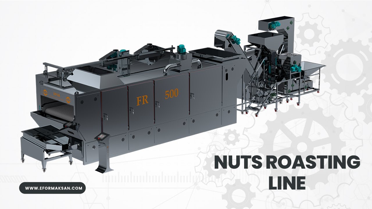 FR500 - Electrical Full Automatic Nuts Roasting Line