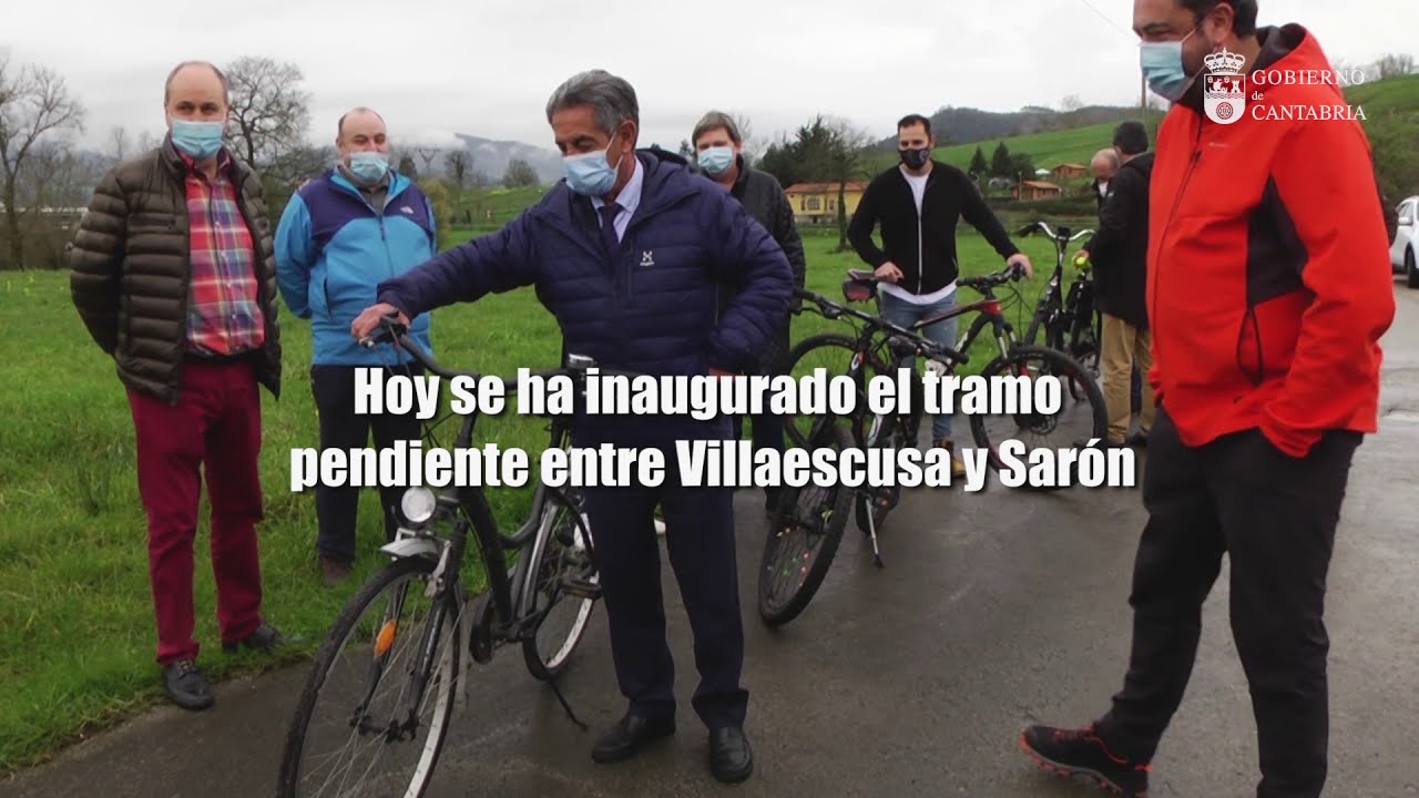 Nuevo carril bici entre Villaescusa y Sarón