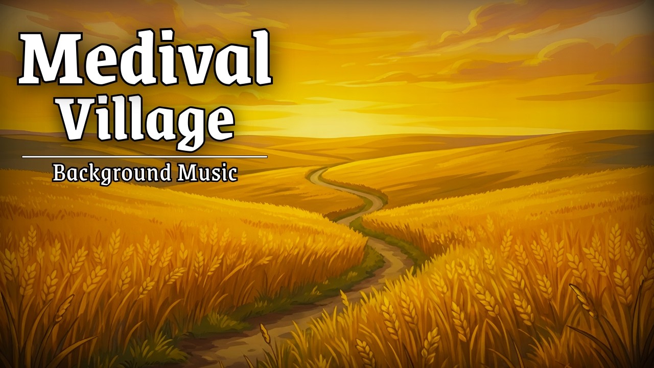 Medieval Village Background Music | Calm Pastoral Music for Focus