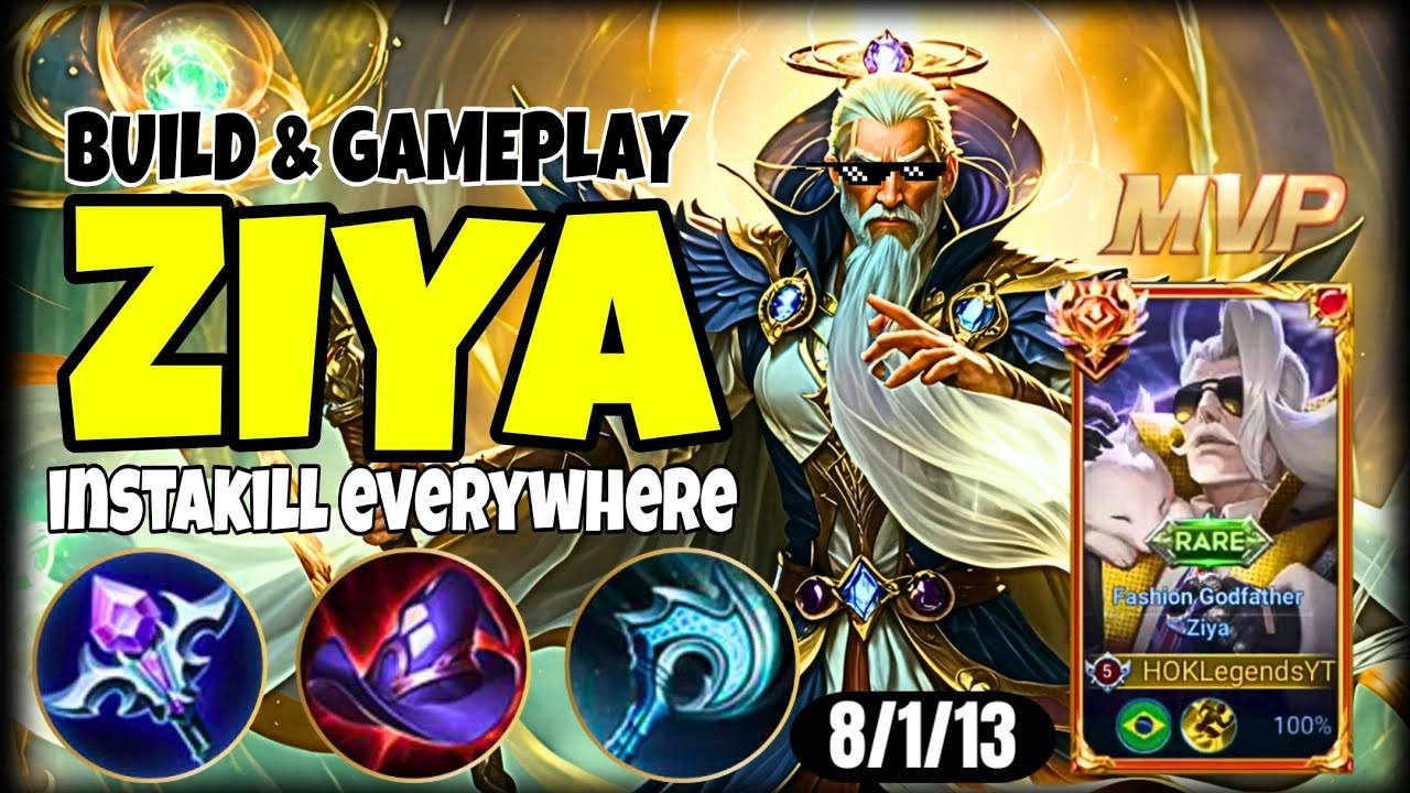 ZIYA HONOR OF KINGS | THE MOST SAFE MID LANE HERO!! - RANK GM EPIC