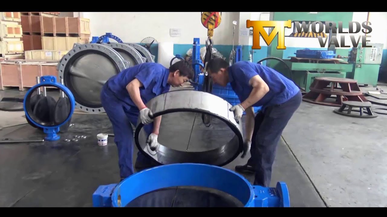 DN900 Single Flange Butterfly Valve Assembly Process Made by Worlds Valve