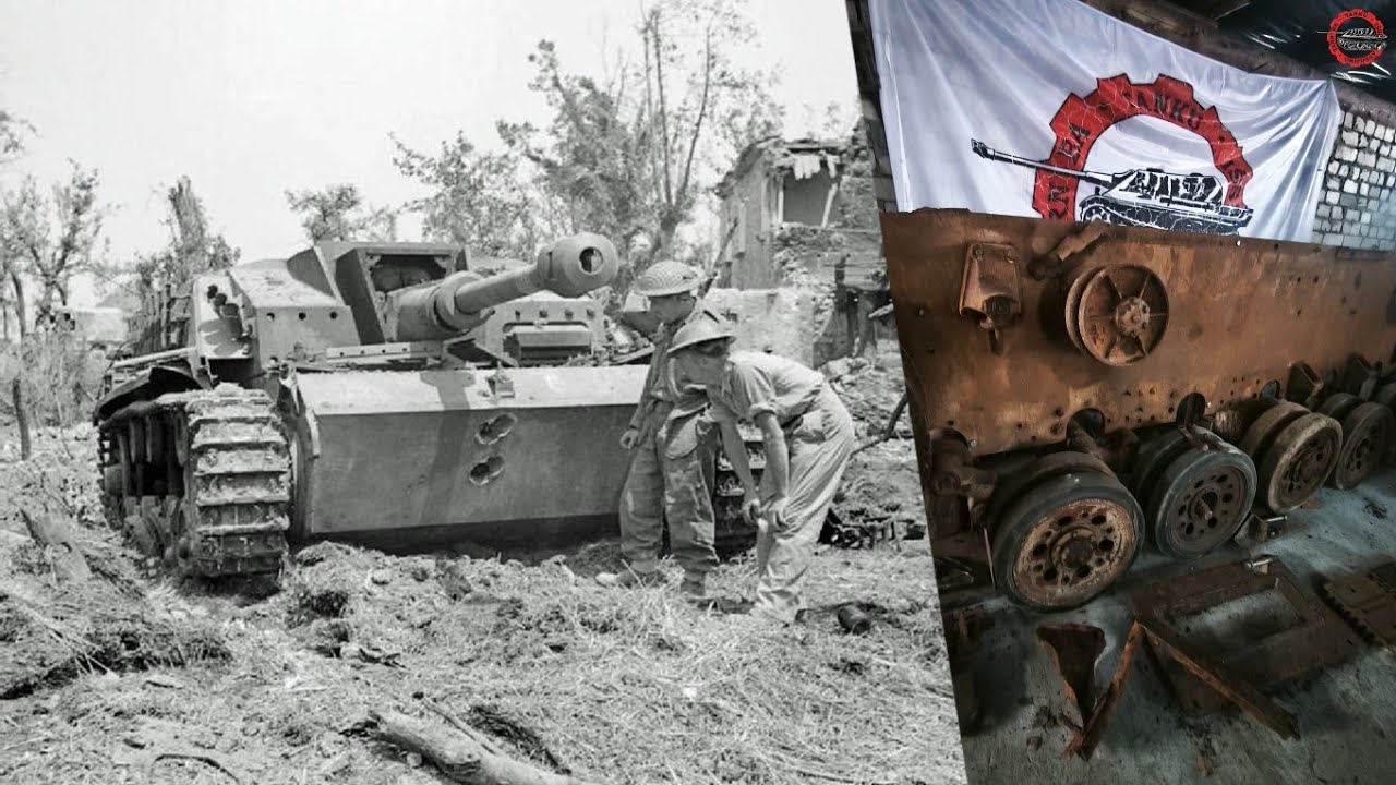STUG-3... Steyer 1500A likučiai kaimo laužyne !!!