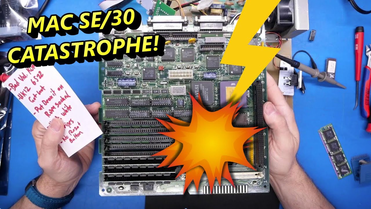 Recapping my Mac SE/30 wrecked it