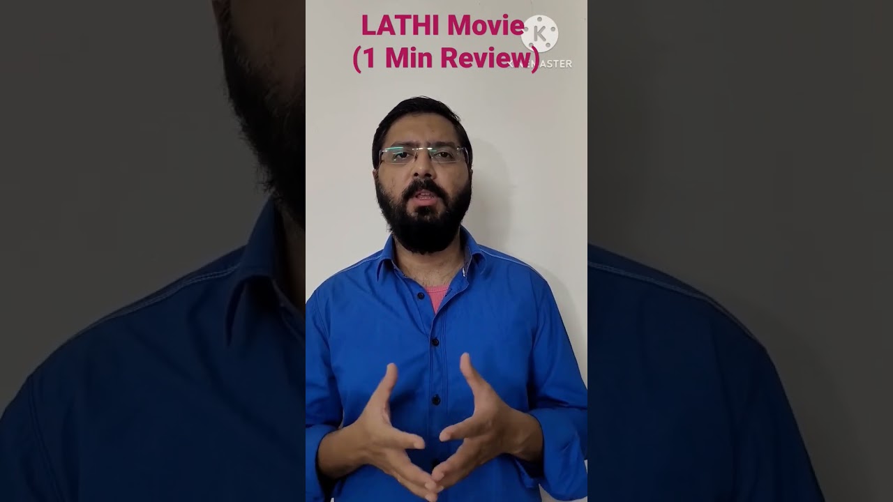 Lathi Movie (1 Minute Review) #lathi #police #vishal #moviereview #review