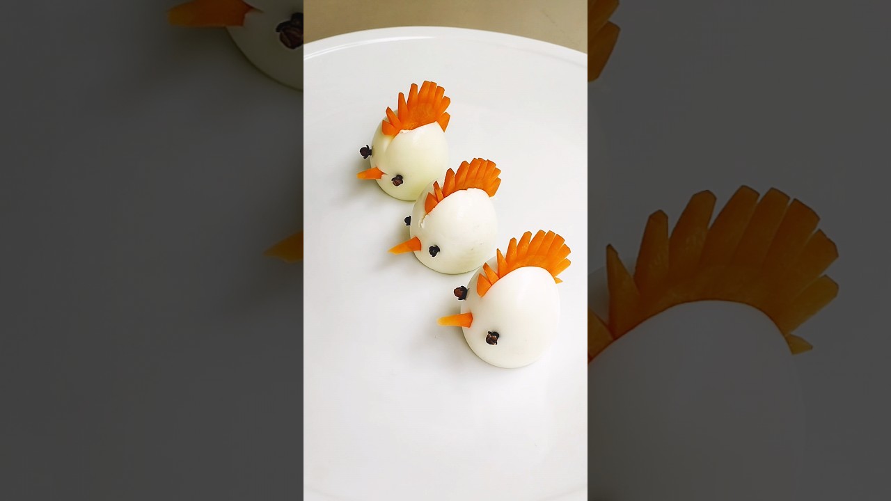Egg carving art #shorts#fruit#diy#art#mscarvingvideo