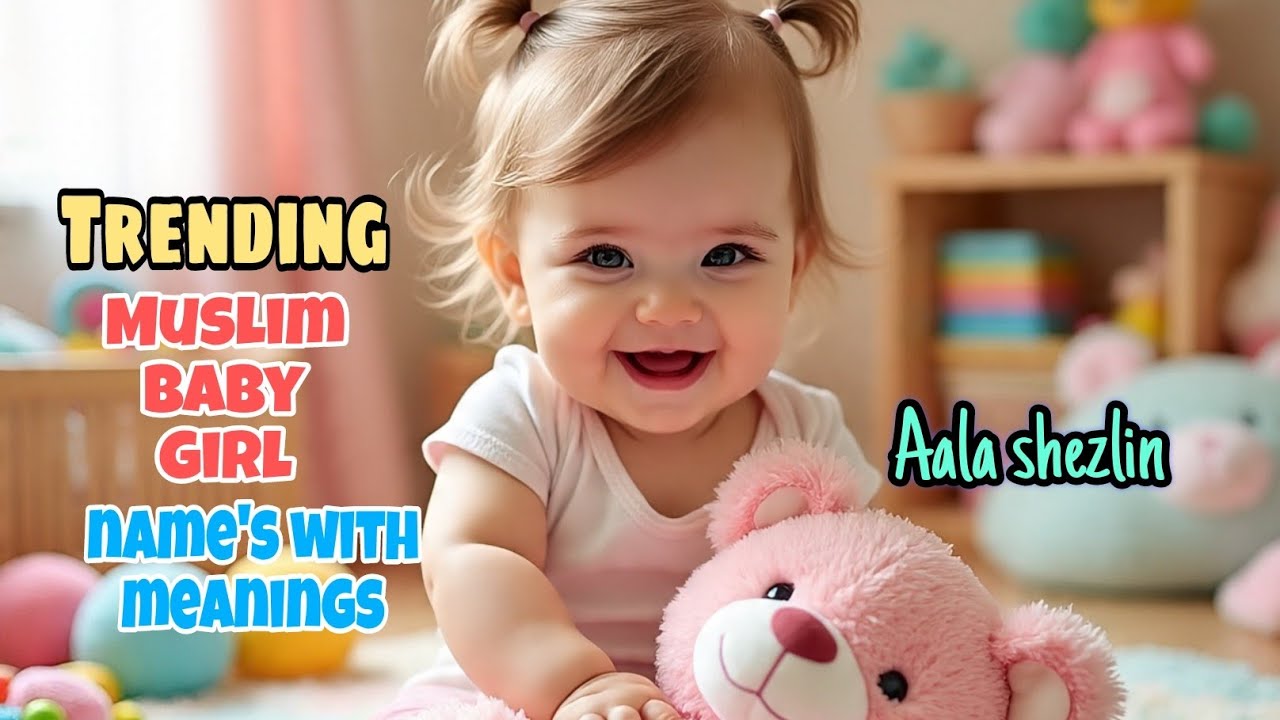 Stylish Muslim Baby Girls Names With Meaning 2025 #muslimbabygirlnames #babynames #baby /Giftofnames