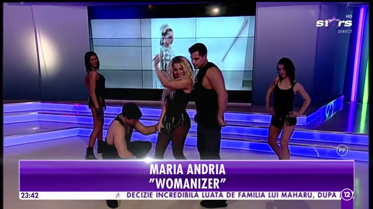 MARIA ANDRIA - WOMANIZER (agentia vip TV show)