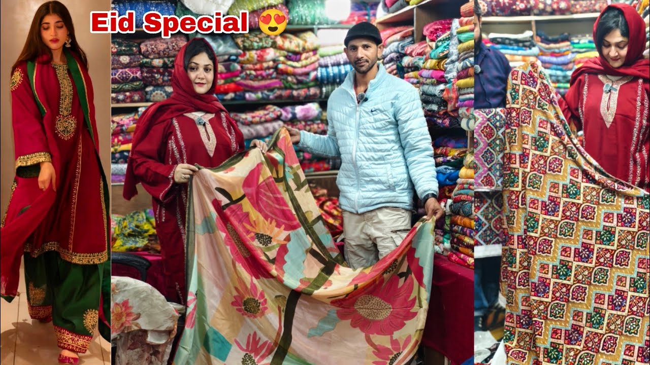 Cheapest Fabric Hunt Eid Outfits Shisha Silk , Soft Tissue , Embroidered Velvet
