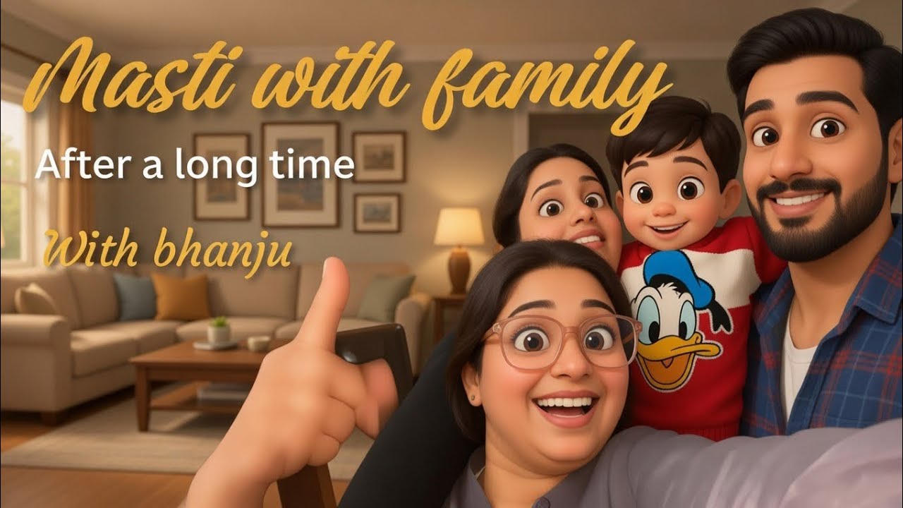 Ajj kitna dino k bad iya bhanju ? #funny #vlog #viralvideo #music #family #newvideo 