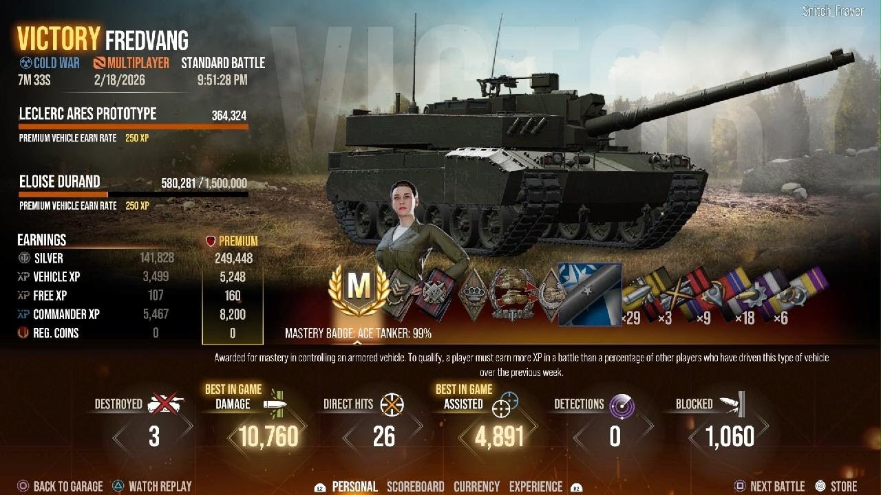 World of Tanks - Leclerc Ares (P) - 10K Damage - MVP