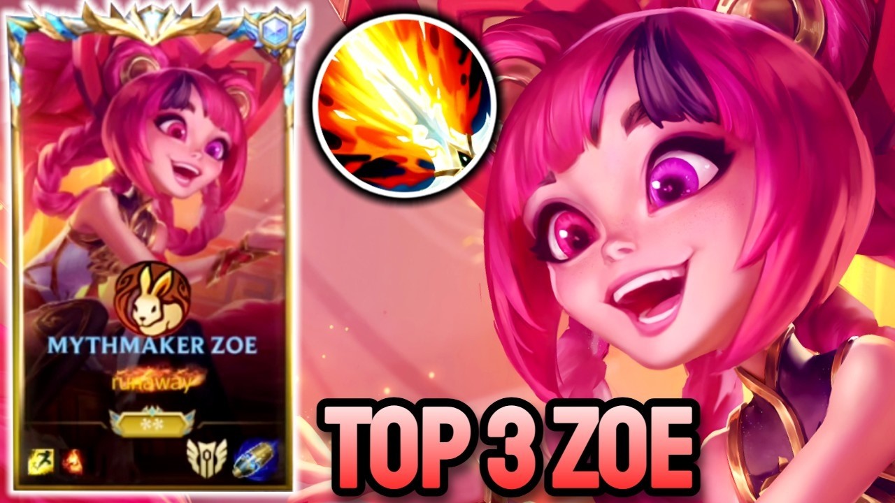 WILD RIFT ZOE - TOP 3 ZOE GAMEPLAY - SOVEREIGN RANKED