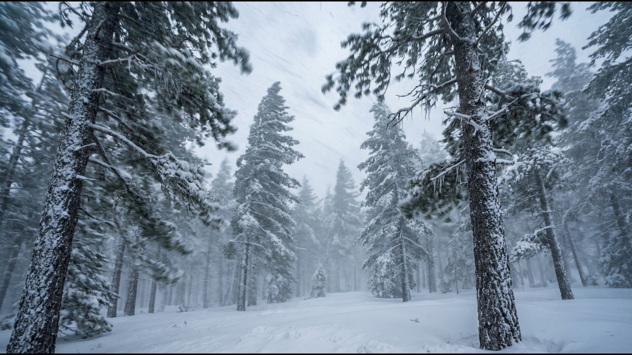 Nordic Winter Storm ASMR ❄️ Dark Calm Winter Soundscape | Calm Ambient Music | Sleep & Relaxation