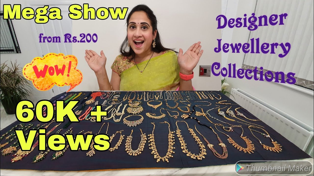 My Designer Jewellery Collection || Nandu's World || Jewellery Crush (Part -1) ||1 గ్రాము  బంగారం