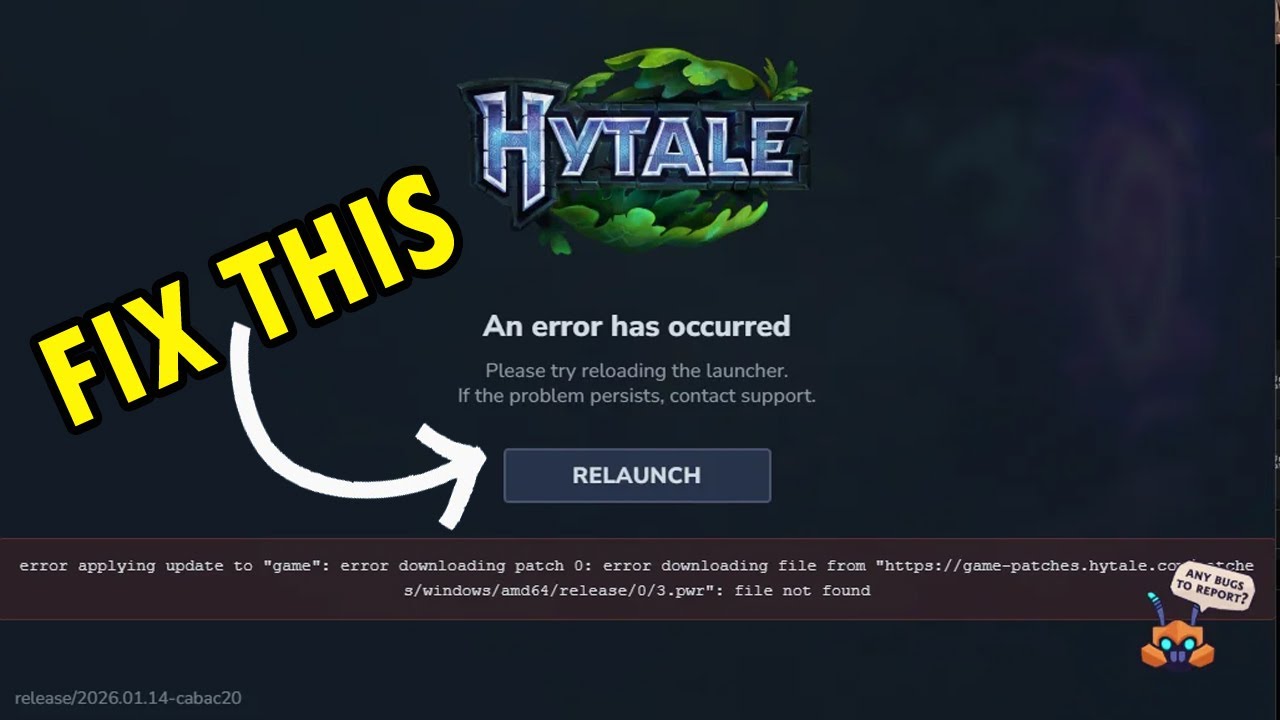 Как исправить ошибку загрузки лаунчера Hytale | Как исправить проблему с зависанием загрузки Hytale