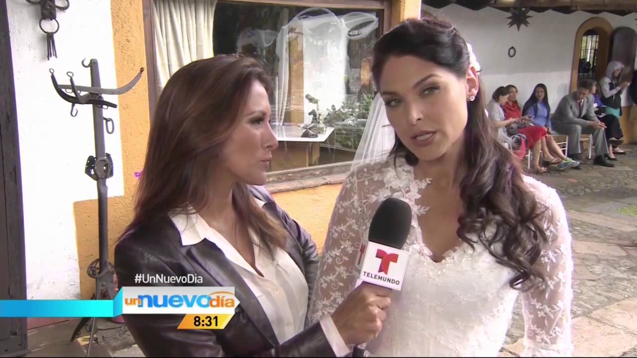 Blanca Soto en Grabaciones Señora Acero Nota Un Nuevo Día 29-Jul-14