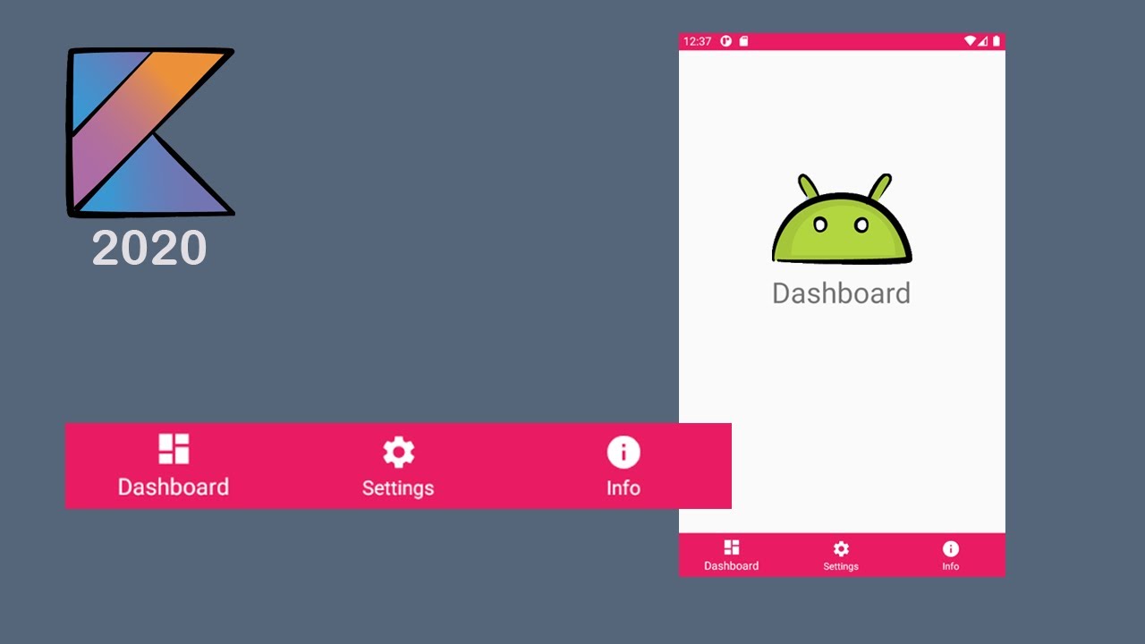 Bottom Navigation Bar in Android Studio [Kotlin 2020]