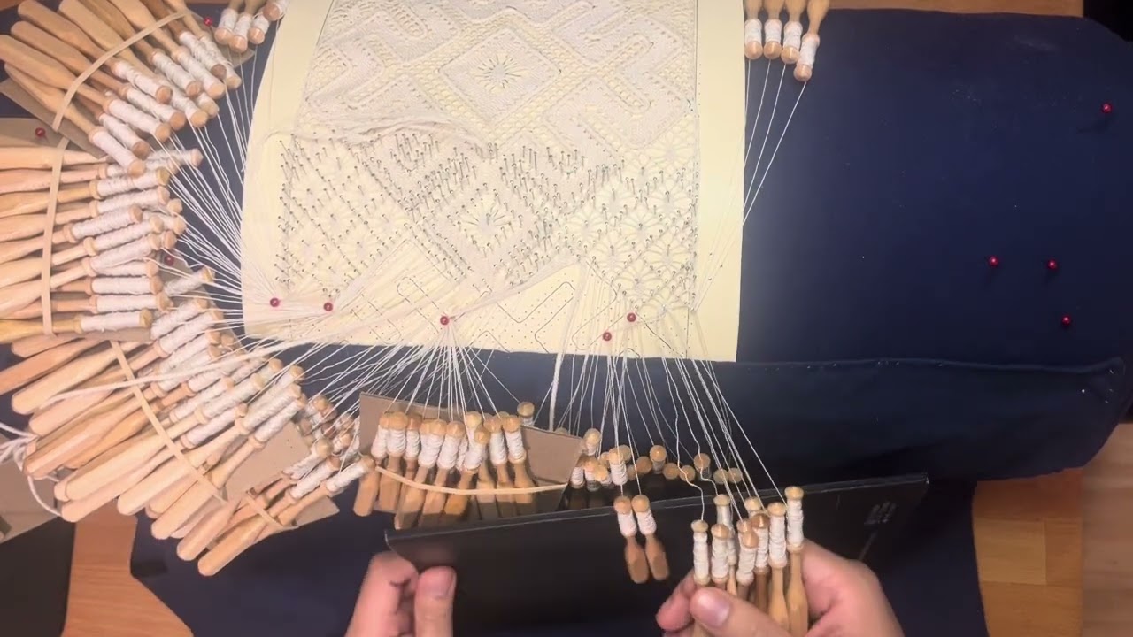 Simple (But Wide!) Torchon Bobbin Lace Insertion