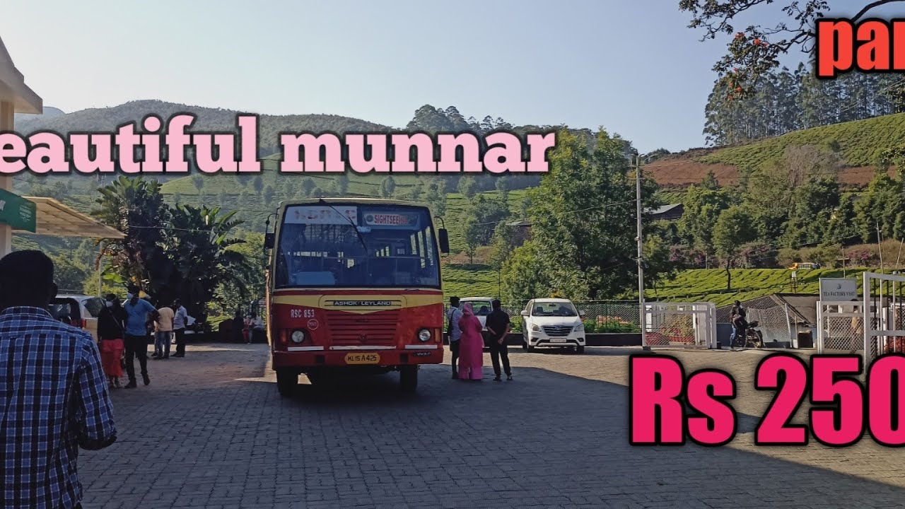 munnar KSRTC trip part 4, ksrtc sight seeing,  only 250 rs, tea plantation, hill view