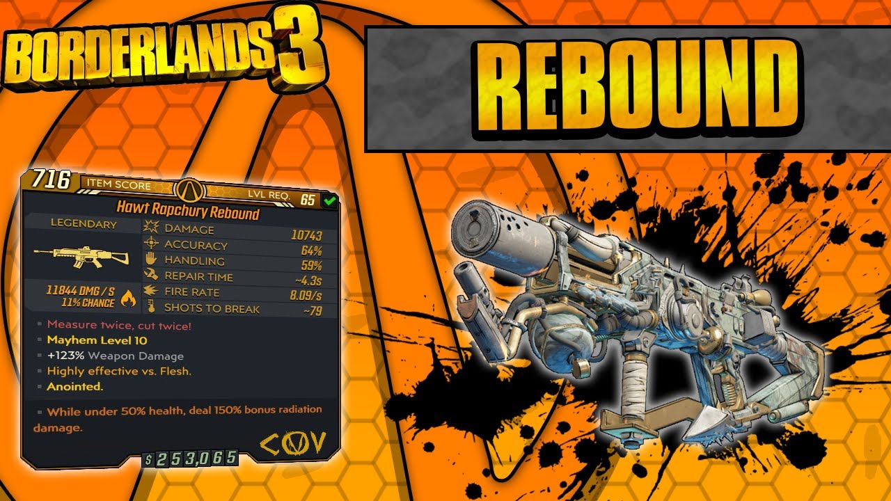 Borderlands 3 | Rebound Legendary Weapon Guide (Krieg's Angry Sawblades!)
