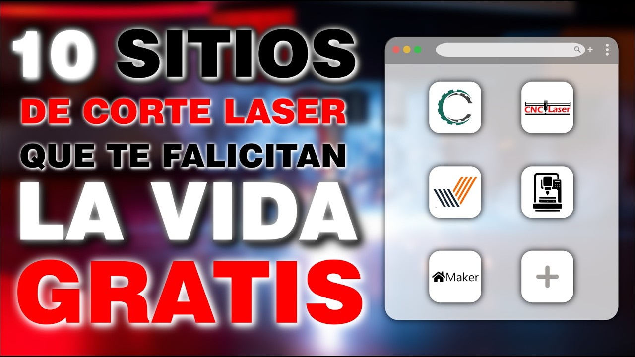 10 Páginas GRATIS que NECESITAS si Tenés una CNC LÁSER