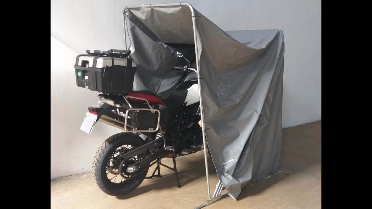 Garagem Retrátil para Moto com Baú, Como Proteger sua Moto sem tirar o Baú