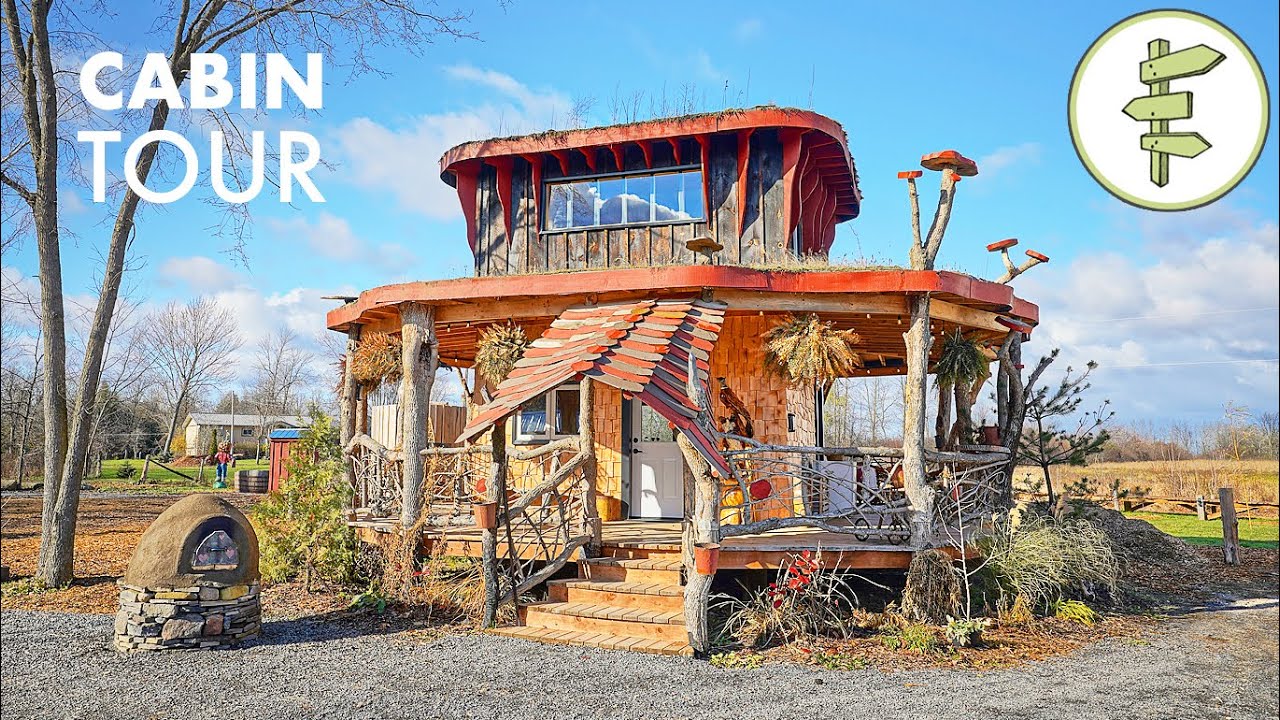 *Unique* Off-Grid Cabin with Green Roof & Stylish Interior - Full Tour