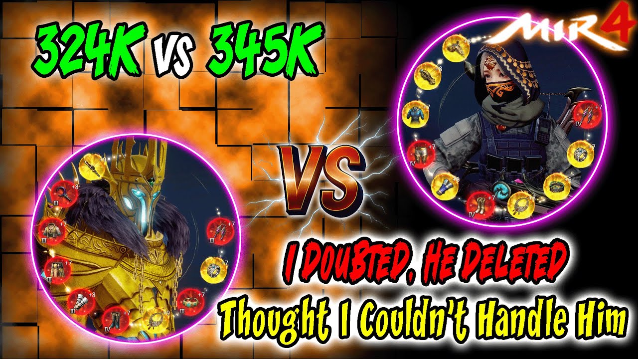 Confidence Unlocked Mid‑Fight | 324K Lancer vs 345K Arbalist| MIR4 PvP