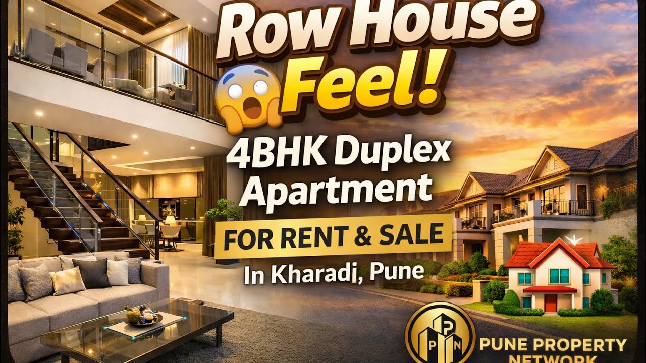 This 4BHK Duplex in Kharadi Feels Like a Private Row House 😍| Luxury Home Tour Pune Property Network