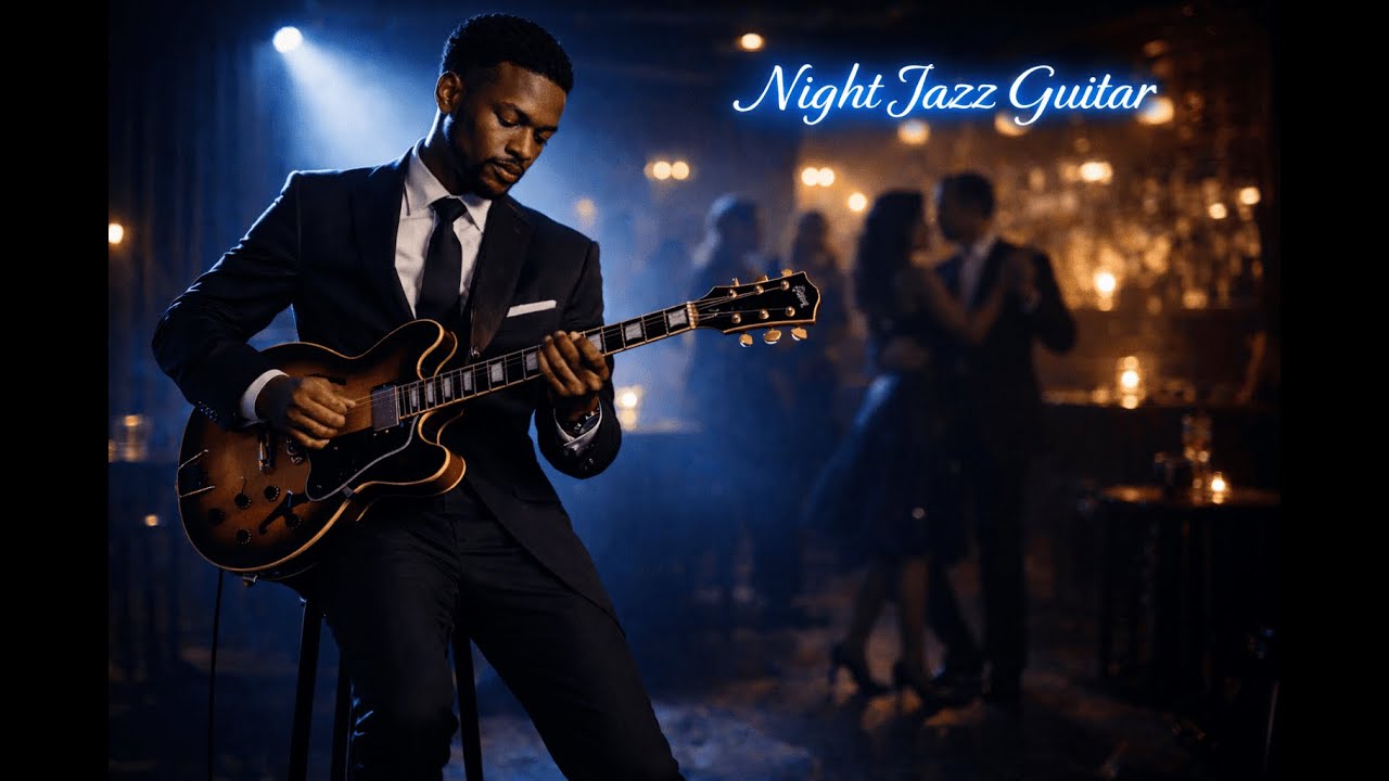 Night Jazz Guitar – Smooth Jazz Background Music for Work & Study