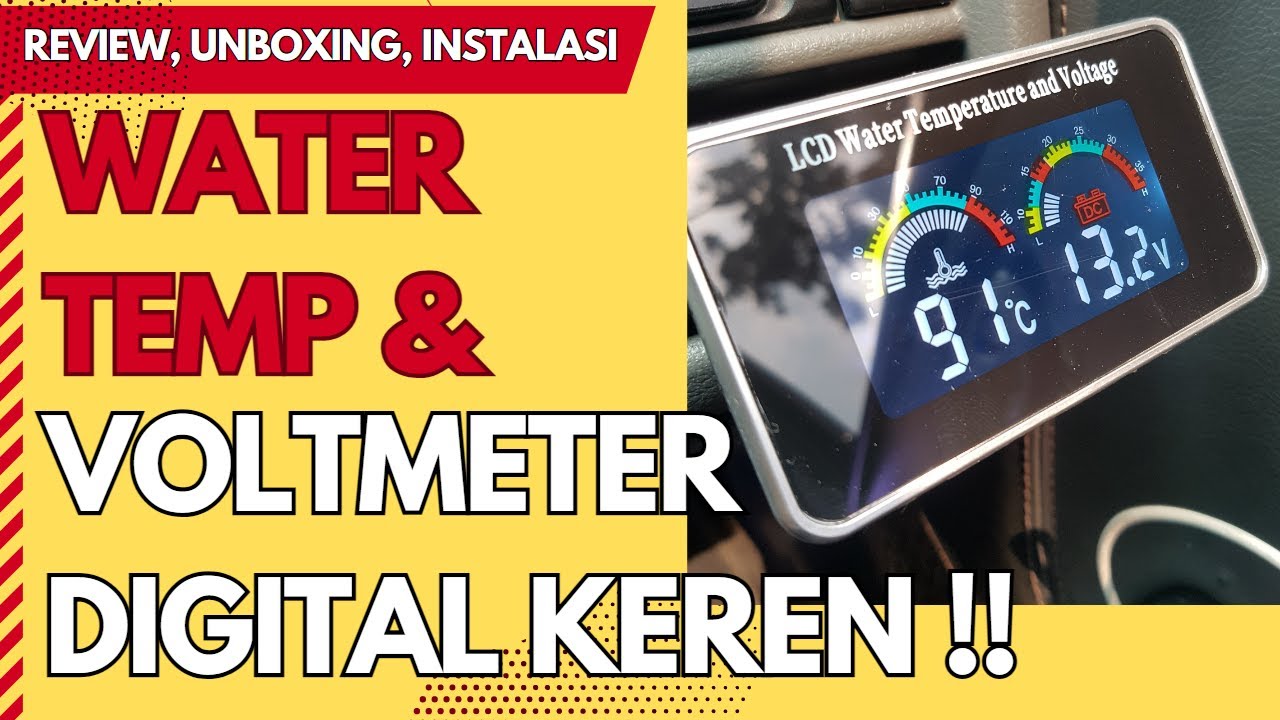 PASANG WATER TEMPERATURE DAN VOLTMETER DI MOBIL | MURAH MERIAH MANTAP!!!