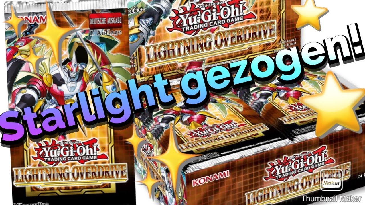 Yugioh ✨Starlight Rare🍀 gezogen Lightning overdrive Display Opening unboxing deutsch