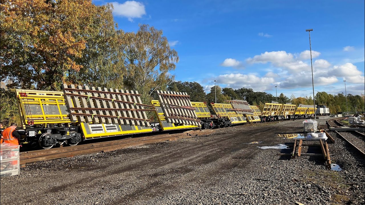 Vossloh explains turnout logistics using switch transport wagons