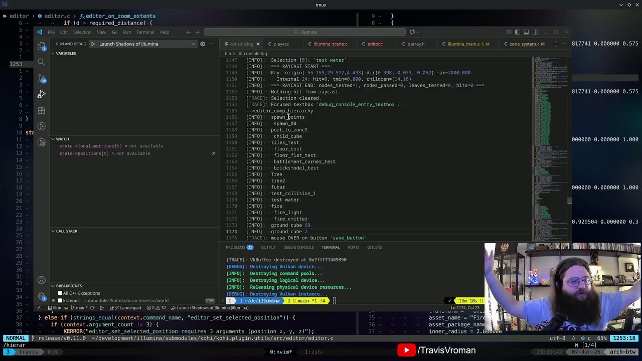 Game Dev (custom engine) Shadows of Illumina Ep. 30: Lots of updates! Editor stuff, too! !kohi