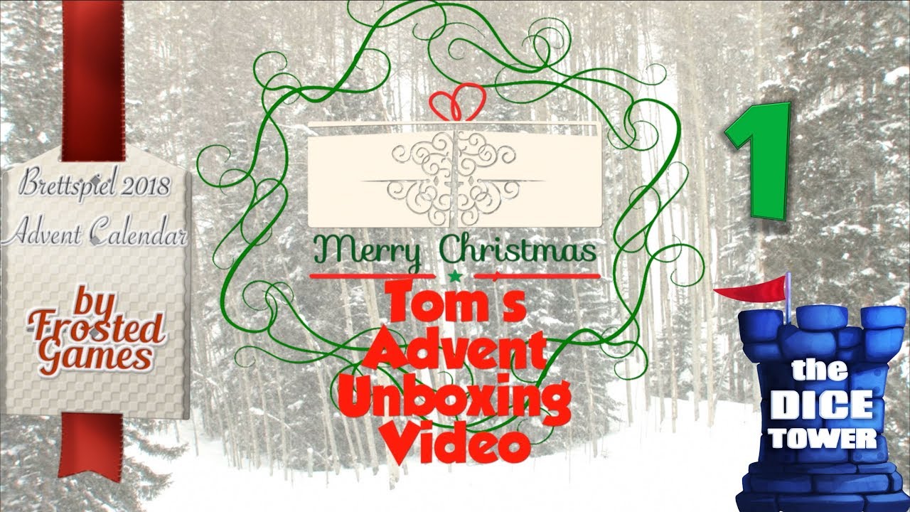 Tom's Advent Calendar Unboxing Video - December 1, 2018