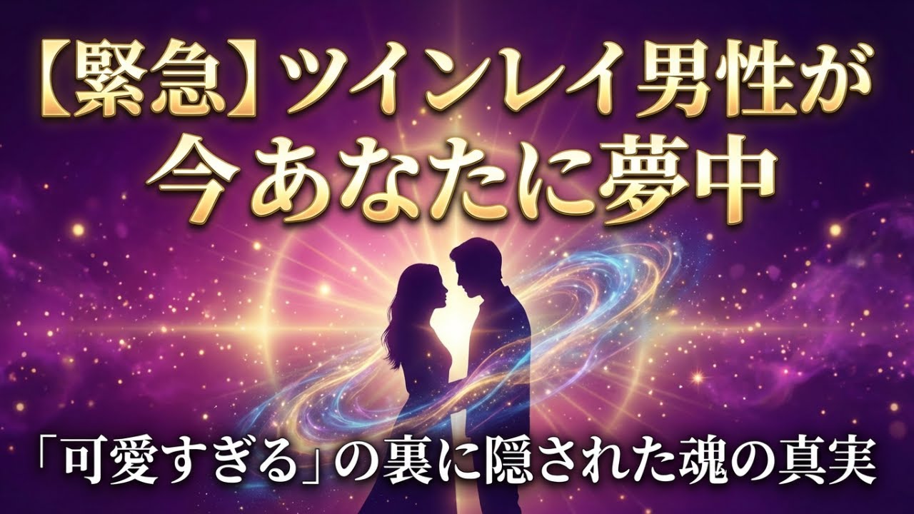 【緊急】ツインレイ男性が今あなたに夢中になっている理由｜「可愛すぎる」の裏に隠された魂の真実