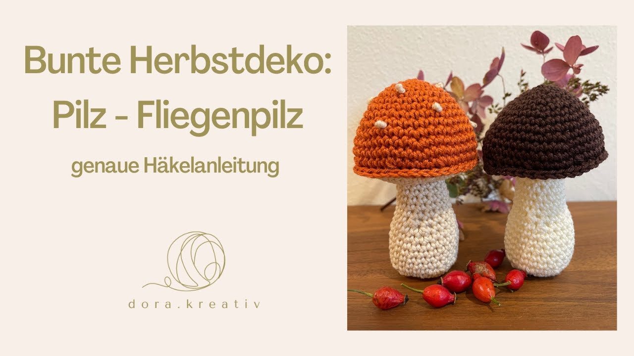 Bunte Herbstdeko: Pilz - Fliegenpilz