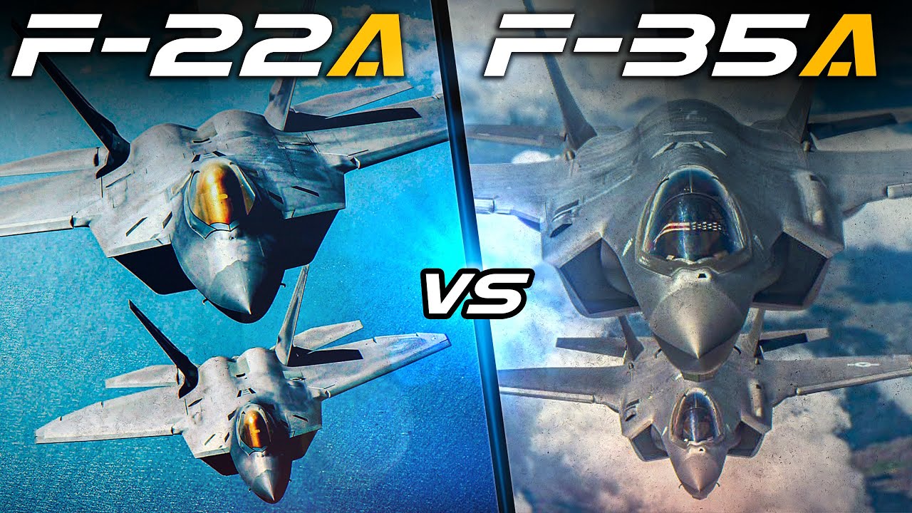 Better Together...Flight Of 2 F-22 Raptors Vs 2 F-35 Lightning II | Digital Combat Simulator | DCS |