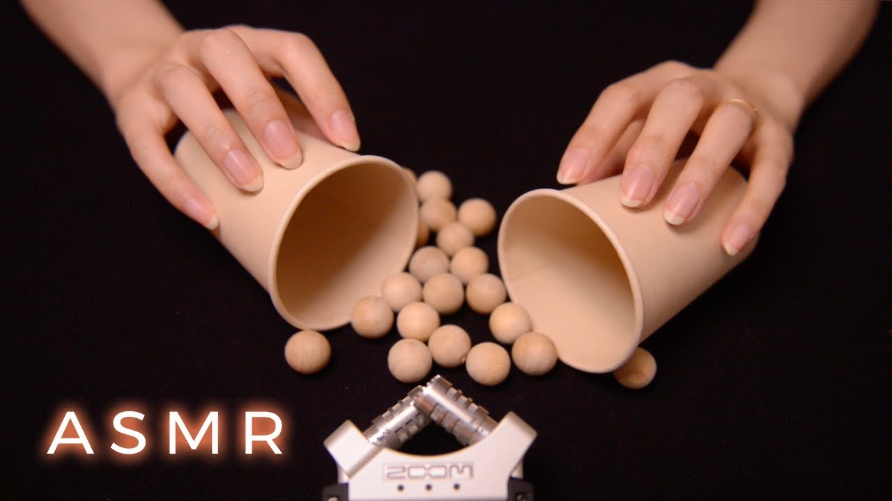 ASMR Deeply Relaxing Paper Cup Tingles 1 Hr (No Talking)
