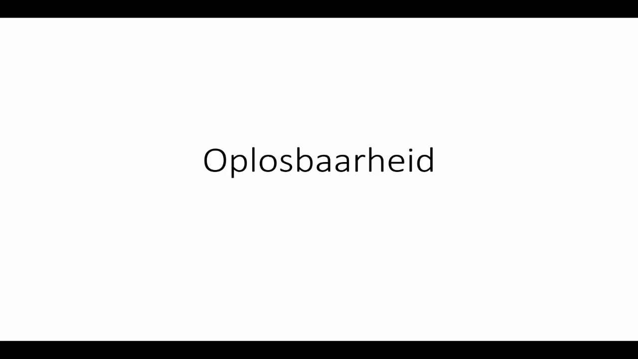 Wat zijn oplossingen en concentraties? (N3)