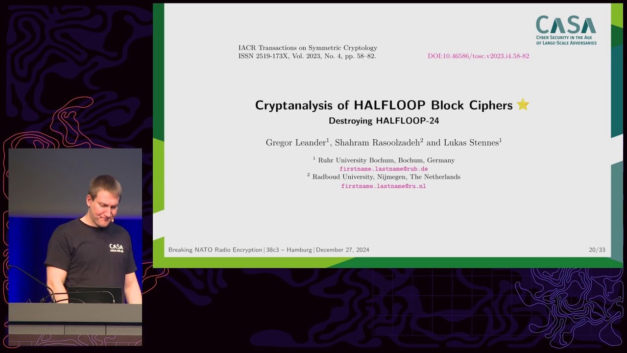 38C3 - Breaking NATO Radio Encryption