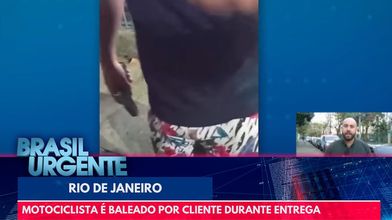 Motociclista é baleado por cliente durante entrega no Rio de Janeiro | Brasil Urgente