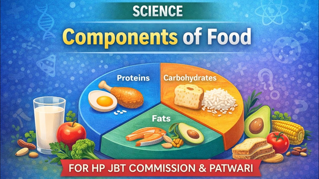 SCIENCE CLASS 01/COMPONENTS OF FOOD/HP JBT COMMISSION A/T SYLLABUS/HPRCA 