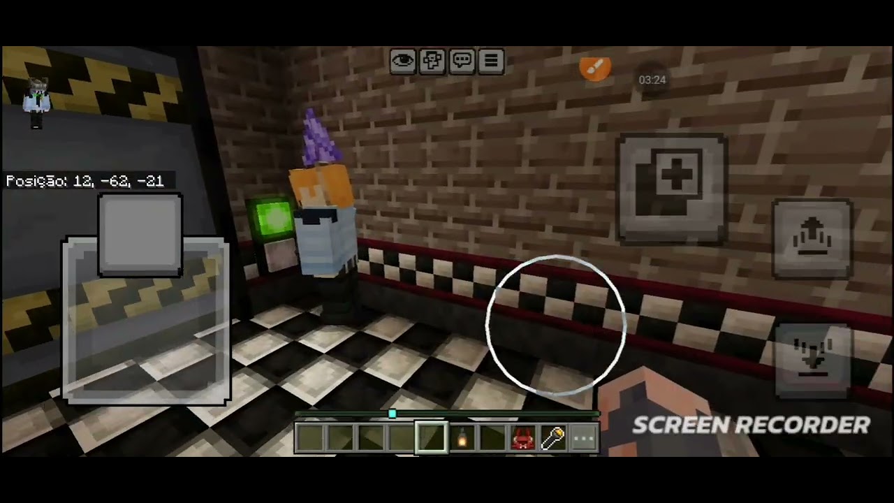 TENTATIVA DE JOGAR FNAF NO MINECRAFT COM A MINHA MÃE😅