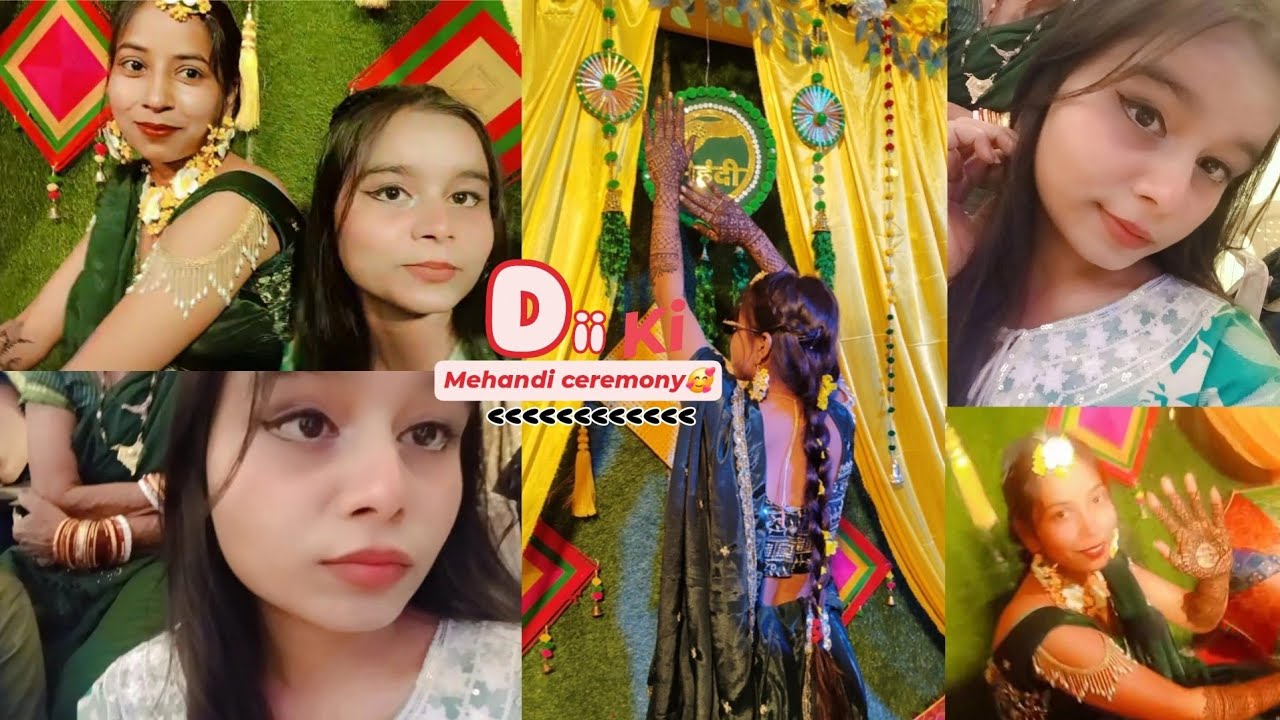 Rent wali di ka mehandi ceremony🌸#family #vlog #mehandi #wedding #dii