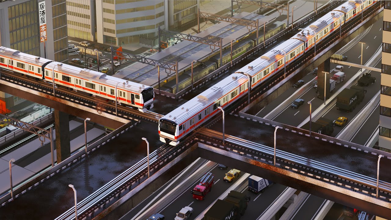 Trains vs Intersection 😱 Teardown