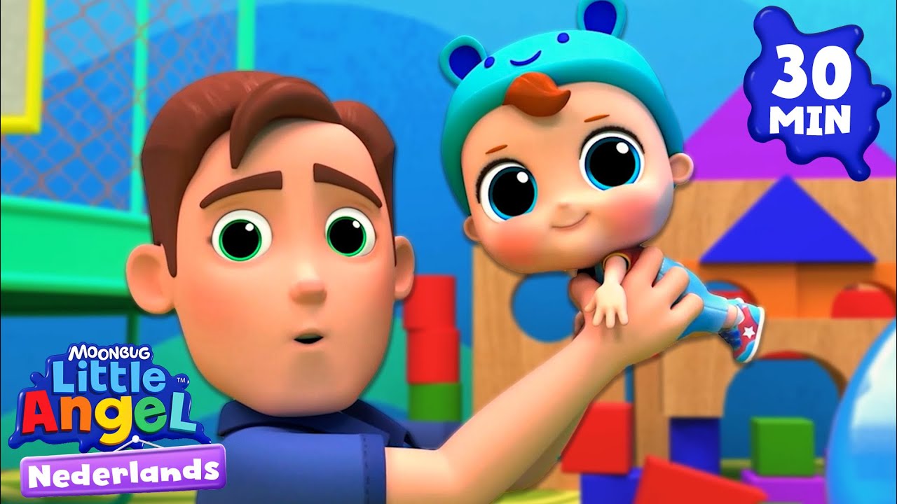 Gezinspret in de speeltuin | Little Angel | Moonbug Kids Nederlands - Kindertekenfilms